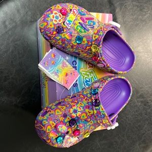 Lisa Frank Crocs with tags never worn. Brand new in box!!